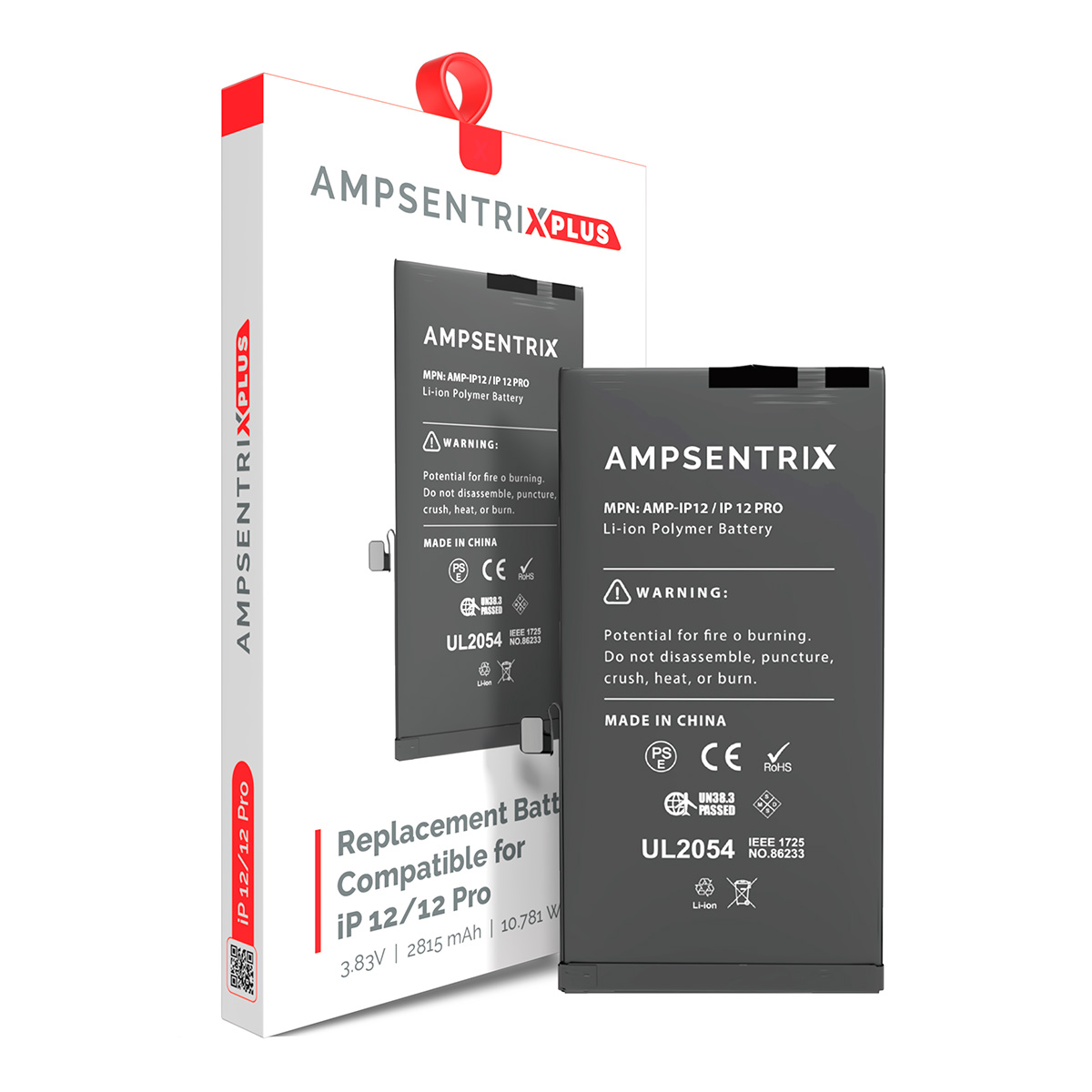 Bateria Ampsentrix Plus iPhone 12/12 Pro